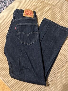 527 Levi's Men's Straight Jeans - Dark Blue Denim 32x30